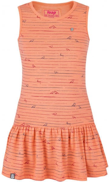 Loap BARISA Lány ruha, narancssárga, veľkosť 112/116