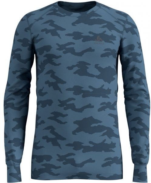 Odlo SHIRT L/S X-MAS ACTIVE WARM Férfi póló, kék, méret