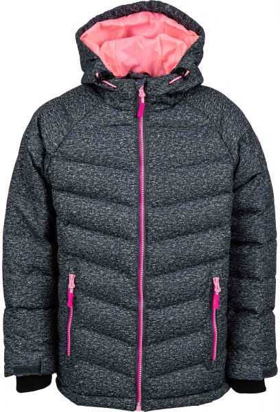 Lewro SHELBY Gyerek télikabát, sötétszürke, méret 128-134