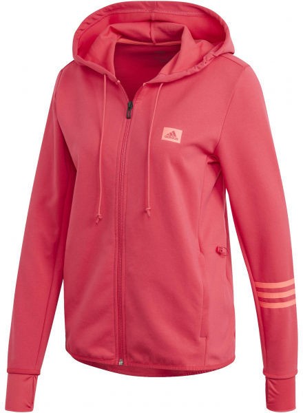 adidas DESIGNED TO MOVE MOTION FULLZIP HOODIE Női pulóver, rózsaszín, méret