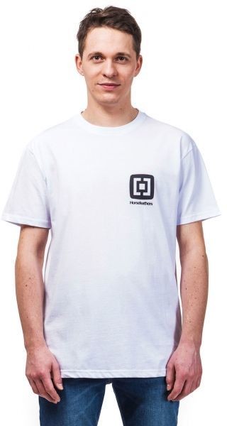 Horsefeathers MINI LOGO T-SHIRT Férfi póló, fehér, méret