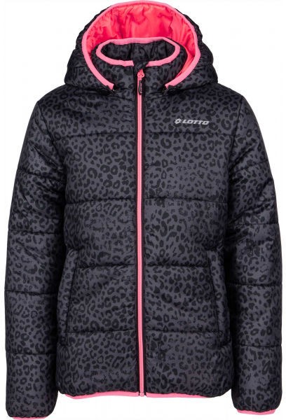 Lotto LEVHARD Lány steppelt kabát, fekete, méret 164-170
