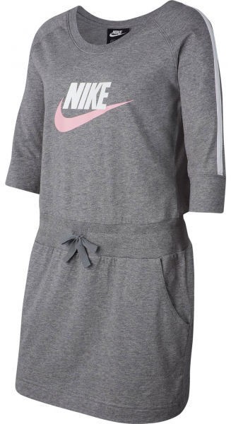 Nike NSW SPORTSWEAR GYM VINTAGE G Lány ruha, szürke, méret