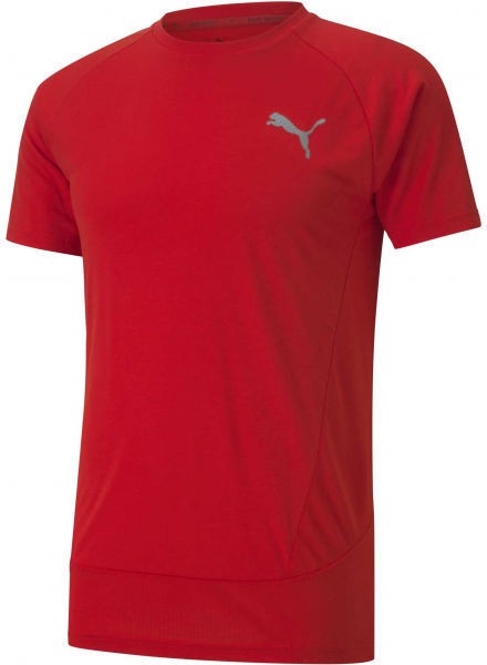 Puma EVOSTRIPE  TEE Férfi sportpóló, piros, méret