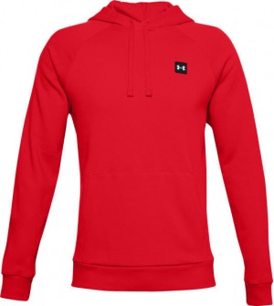 Under Armour UA RIVAL FLEECE HOODIE Férfi pulóver, piros, méret galéria