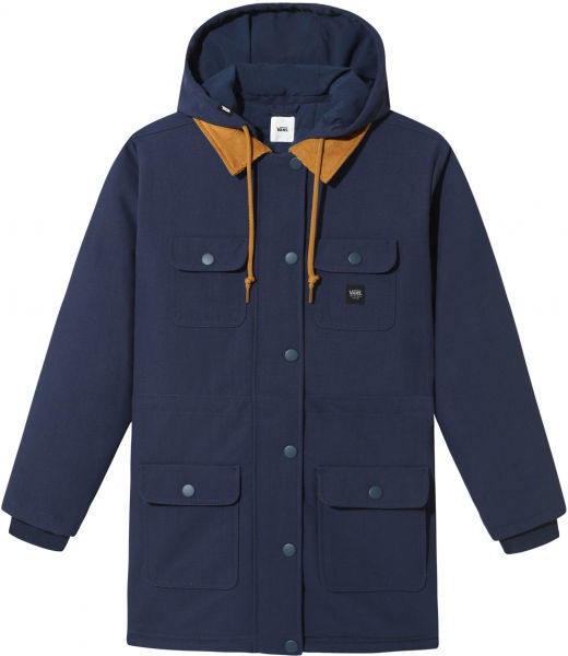 Vans WM DRILL LONG II CHORE COAT MTE Női télikabát, sötétkék, méret