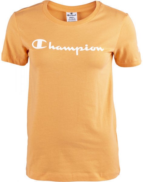 Champion CREWNECK T-SHIRT Női póló, narancssárga, méret M
