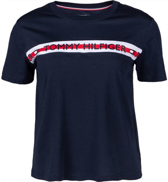 Tommy Hilfiger SS TEE Női póló, sötétkék, veľkosť XS