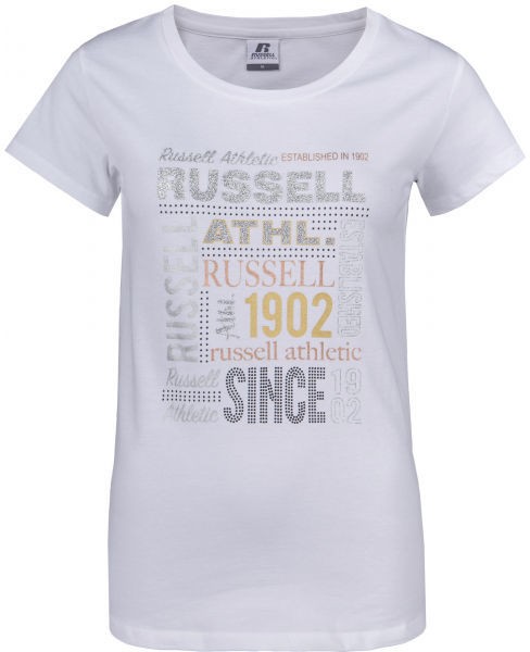 Russell Athletic RUSSELL MIX S/S TEE Női póló, fehér, veľkosť L