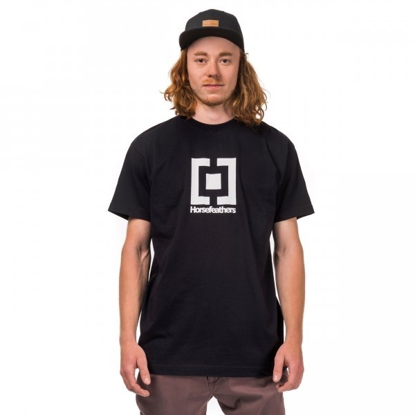 Horsefeathers BASE T-SHIRT Férfi póló, fekete, méret