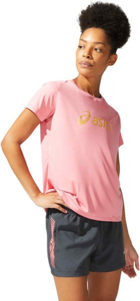 Asics SAKURA ASICS SS TOP rózsaszín L - Női póló futáshoz