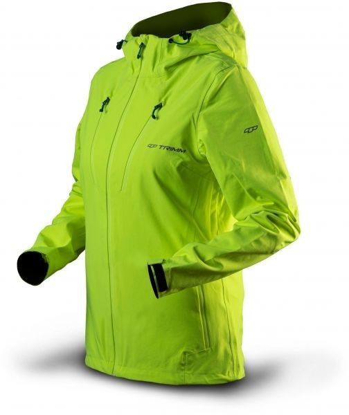 TRIMM INTENSA Női széldzseki, fényvisszaverő neon, méret XXL