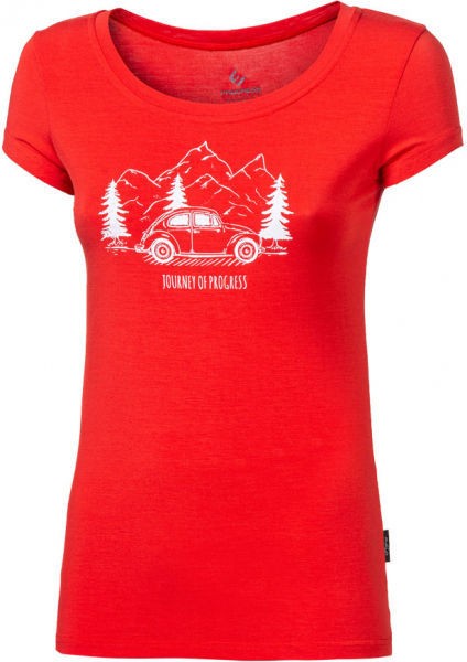 PROGRESS LIBERTA BEETLE Női bambusz póló, piros, méret