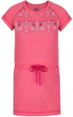 LOAP BACYELLA Lány ruha, rózsaszín, méret 112-116 galéria