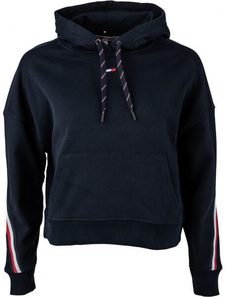 Tommy Hilfiger RELAXED TAPE HOODIE LS Női pulóver, sötétkék, veľkosť M