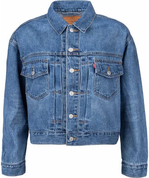 Levi's NEW HERITAGE TRUCKER TURN THE Női kabát, kék, veľkosť L