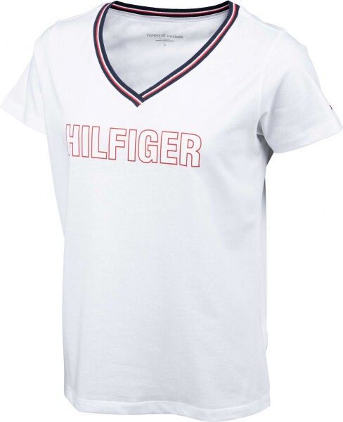 Tommy Hilfiger CN TEE SS Női póló, fehér, veľkosť M