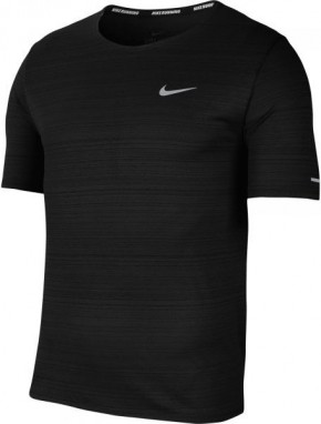 Nike DRI-FIT MILER Férfi futópóló, fekete, méret galéria