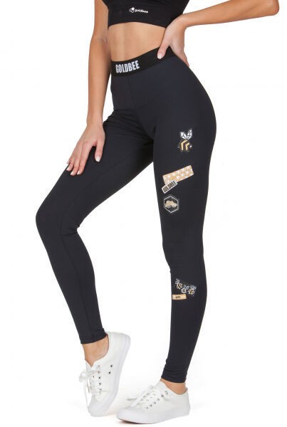GOLDBEE BEONE Női leggings, fekete, méret
