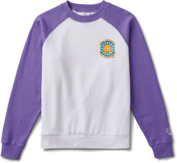 Vans WM X THE SIMPSONS LISA 4 PREZ Női pulóver, fehér, méret L