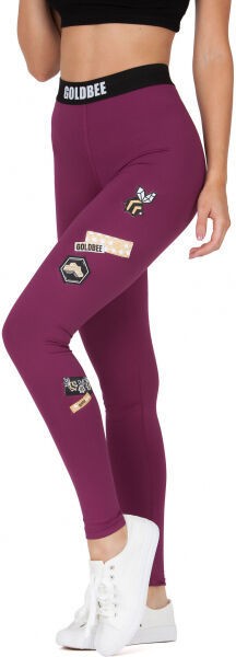 GOLDBEE BEONE Női leggings, bordó, méret