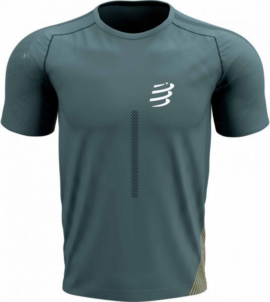 Compressport PERFORMANCE SS TSHIRT M Férfi futófelső, zöld, méret