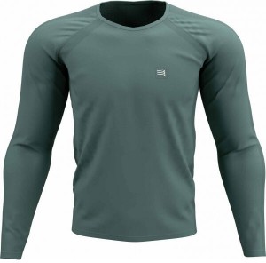 Compressport TRAINING TSHIRT LS Férfi hosszú ujjú edzőfelső, világoszöld, méret galéria