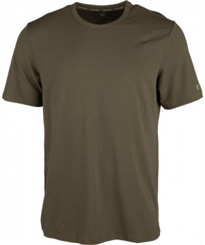 Calvin Klein S/S CREW NECK Férfi póló, khaki, méret galéria
