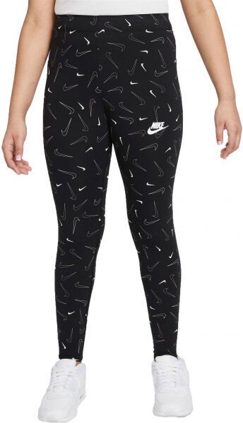 Nike NSW FAVORITES AOP LEGGING G Lány leggings, fekete, méret