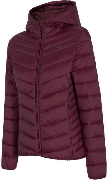 4F WOMENS JACKETS Női tollkabát, bordó, veľkosť S
