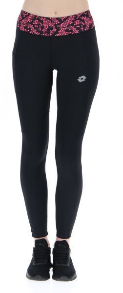 Lotto RUN&FIT W LEGGING PKT PRT4 PL Női legging futásra, fekete, méret XL
