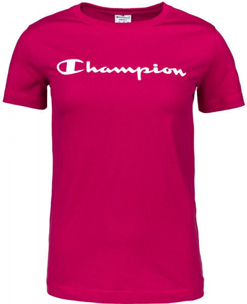 Champion CREWNECK T-SHIRT Női póló, borszínű, méret XS