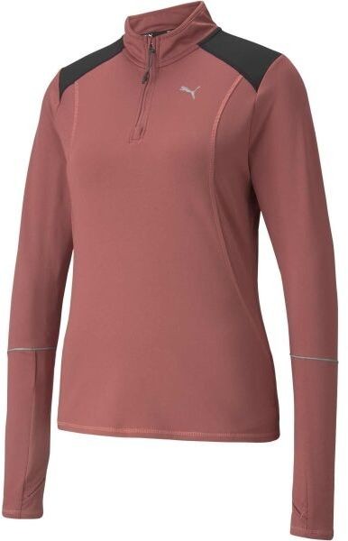 Puma RUN WINTERIZED 1/2 ZIP W Női pulóver, rózsaszín, méret
