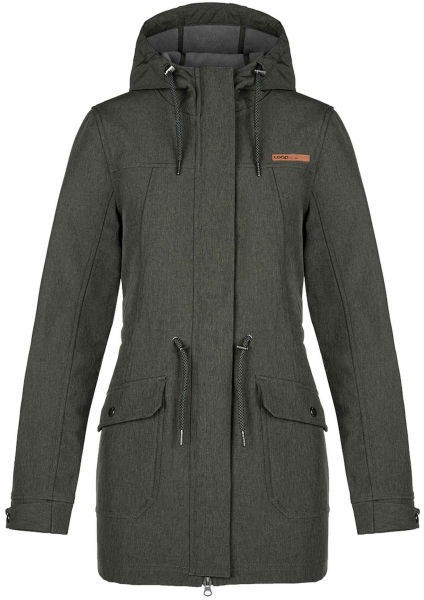 LOAP LYNETTE Női softshell kabát, sötétzöld, méret