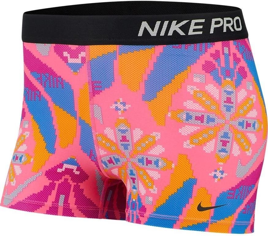 Nike W NP SHORT 3IN FTR FEMME AOP Rövidnadrág - Rózsaszín - S