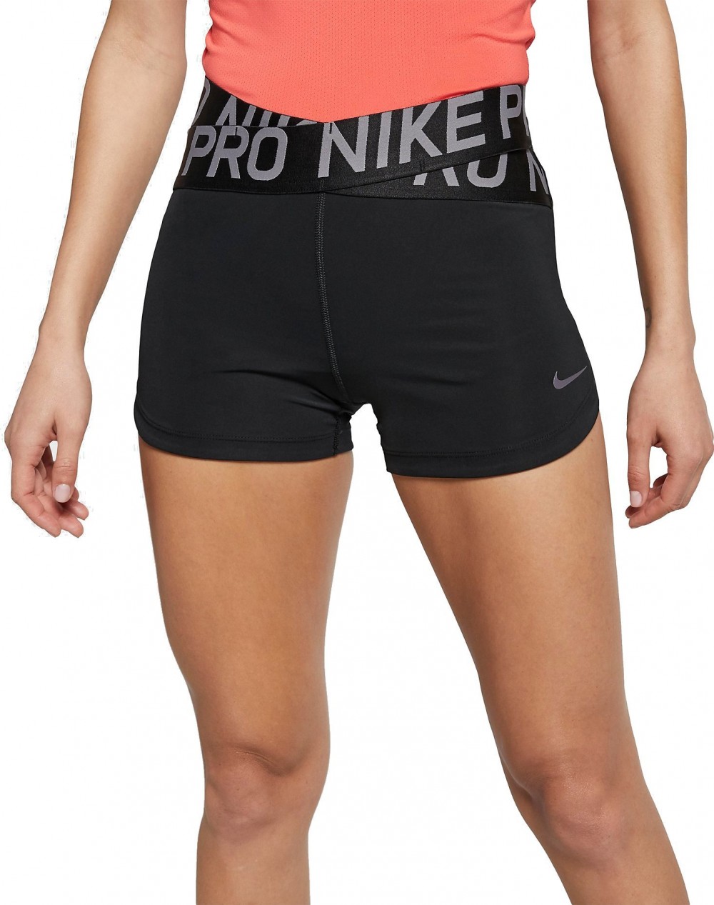 Nike W NP INTERTWIST 2 3INCH SHORT Rövidnadrág - Fekete - L