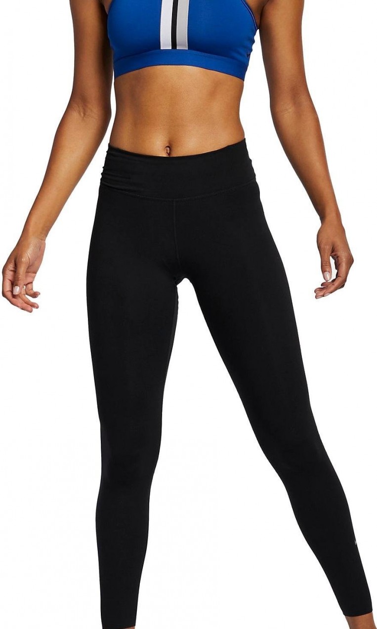 Nike W ONE LUXE TIGHT Bokavédő - Fekete - L
