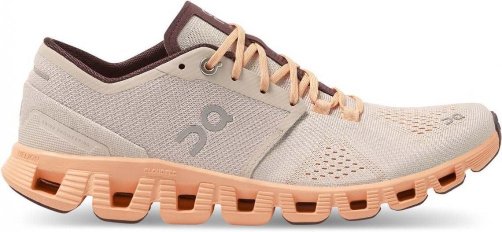 On Running Cloud X Silver/Almond Futócipő - 40,5 EU | 7 UK | 9 US | 26 CM