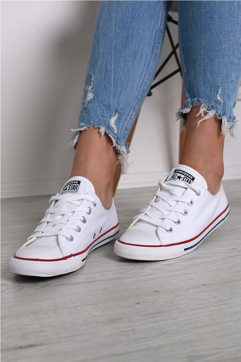 Fehér női alacsony tornacipő Chuck Taylor All Star Dainty