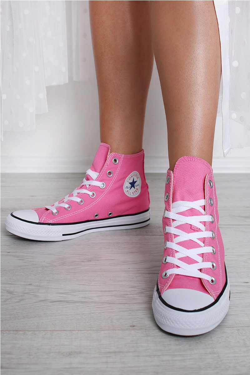 Rózsaszín női magas tornacipő Chuck Taylor All Star