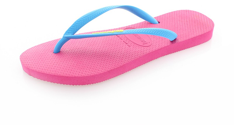 Rózsaszín-kék papucs Havaianas Slim Logo