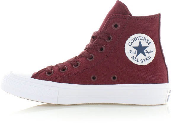 Bordó női magas tornacipő Converse Chuck Taylor II HI Deep