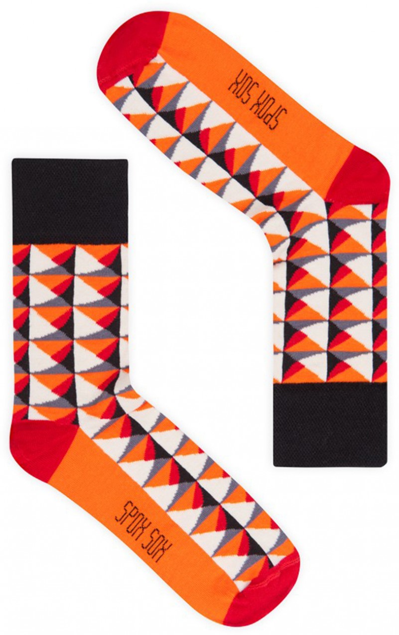 Narancssárga unisex zokni Spox Sox Dragon skin