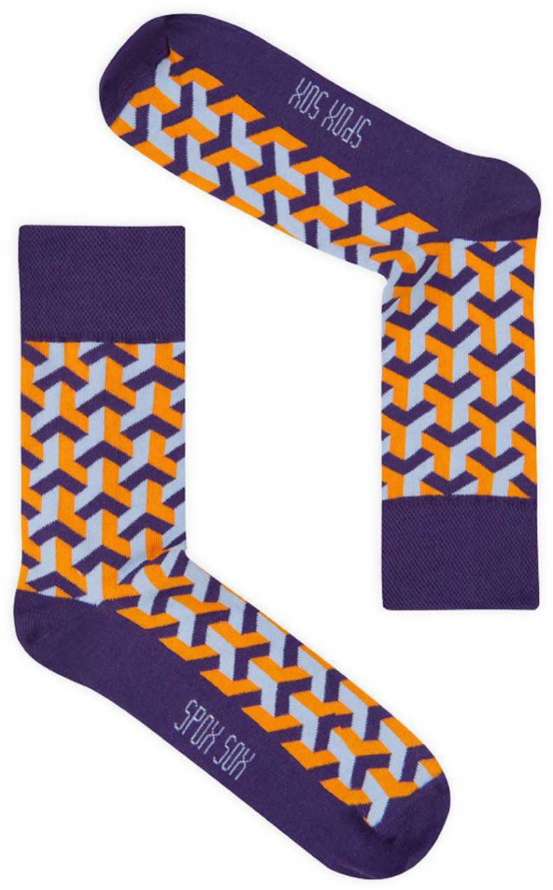 Lila unisex zokni Spox Sox Ultraviolet