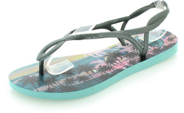 Sötétzöld szandál Havaianas Luna Print