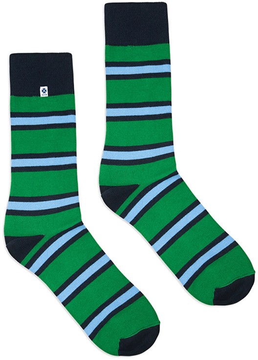 Zöld-kék zokni Stripes