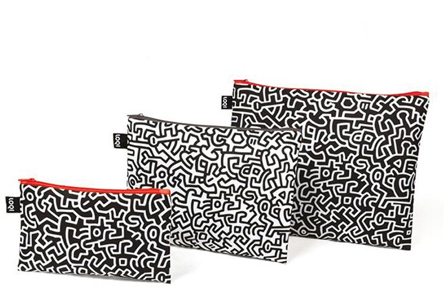 Hármas kozmetikai táskaszett Loqi Keith Haring Untitled