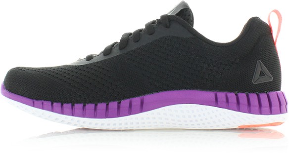 Fekete-lila női tornacipő Reebok Print Run Prime Ultraknit