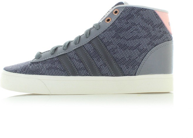 Sötétszürke női boka tornacipő ADIDAS Cloudfoam Daily QT Mid