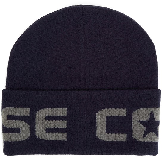 Sötétkék sapka Converse Embroidered Watchcap Knit